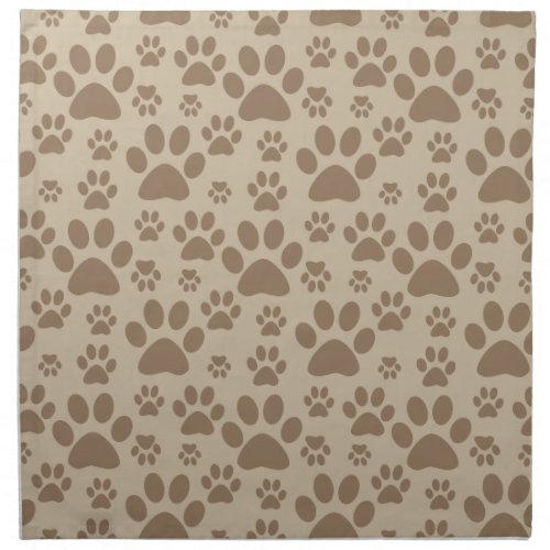Dog or Cat Paw Prints Napkin