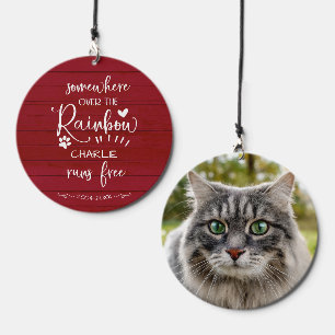 Dog or Cat Pet Memorial Adorable Rustic Photo Wind Chime
