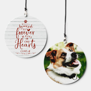 Dog or Cat Pet Memorial Adorable Rustic Photo Wind Chime