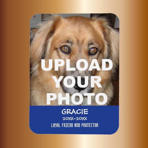 Dog or Cat photo memorial magnet