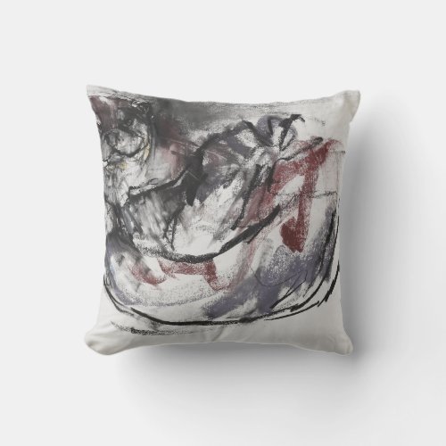 Dog Otter Throw Pillow