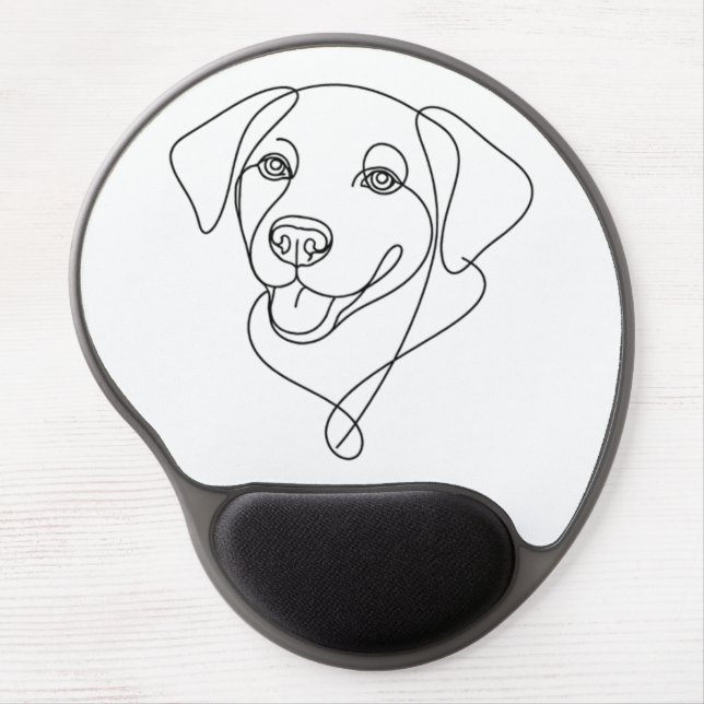 Dog Outline Gel Mouse Pad (Front)