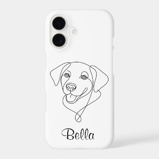 Dog Outline Personalised Phone Case