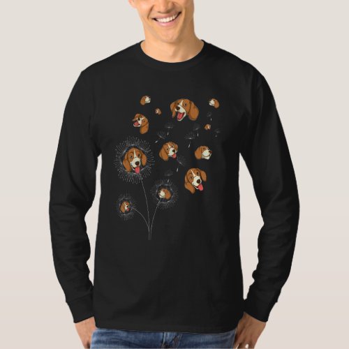 Dog Owner Dog  Pet Owner  Dandelion Beagle T_Shirt