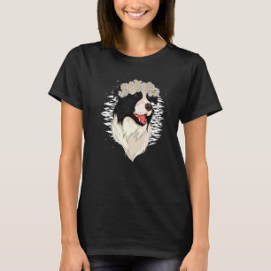 Dog Owner Flowers Pet Floral Dog Border Collie T-Shirt