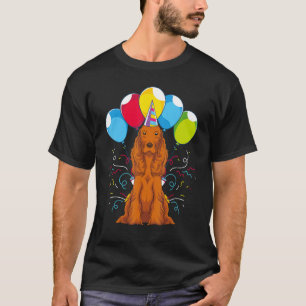 Dog Owner Kids Birthday Party Cute Dog  Cocker Spa T-Shirt