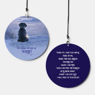 Dog Owner Memorial Tribute Sympathy Spiritual Poem Wind Chime