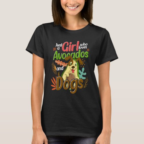 Dog Owner Pet Owner Dog  Girls Women Avocado Dog T_Shirt