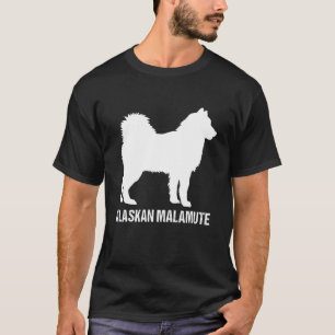 Dog Owner Silhouette Alaskan Malamute T-Shirt
