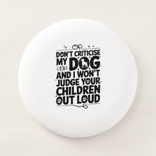 Dog Owner Warning Wham-O Frisbee