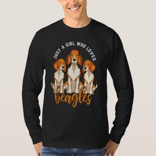 Dog Owner Women Pet Animal Just A Girl Who Loves B T_Shirt