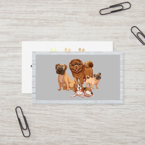 Dog Pack  Trainer  Paws Business Card