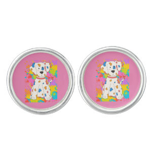 dog paint cufflinks