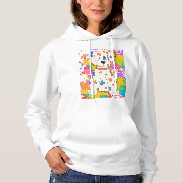 dog paint hoodie (Front)