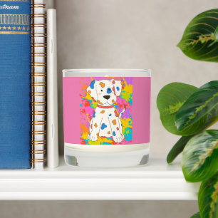 dog paint scented candle