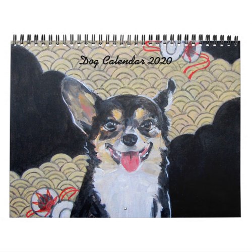 Dog Painting Calendar 1