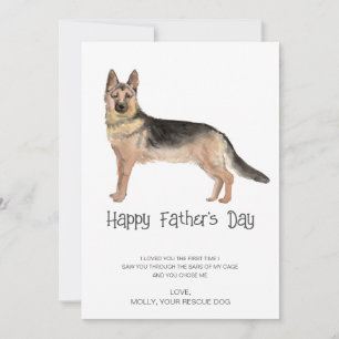Dog Painting Father's Day Holiday Card