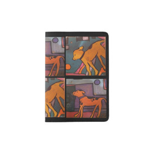 Dog Paintings Passport book by Willowcatdesigns Holder