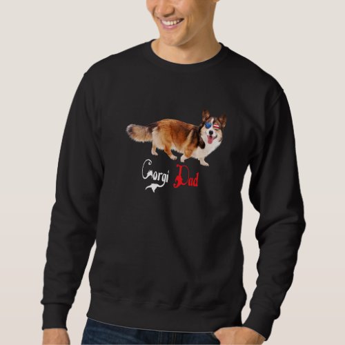 Dog Papa Puppy Dad Corgi Sweatshirt