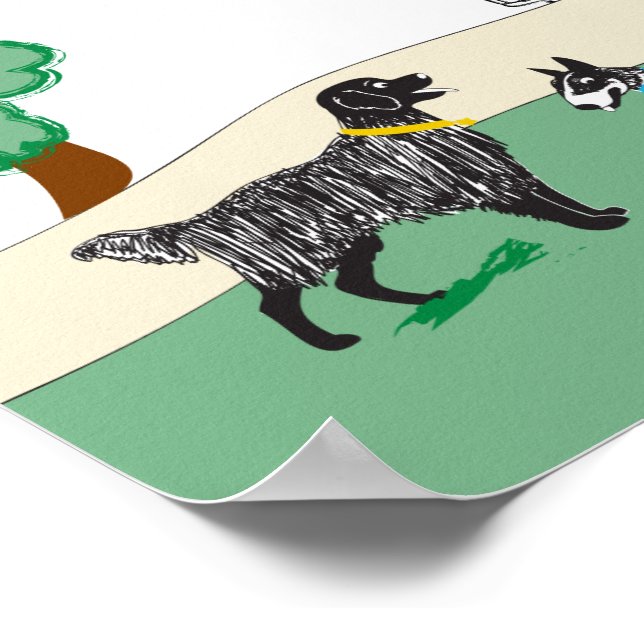 Dog Park Poster (Corner)