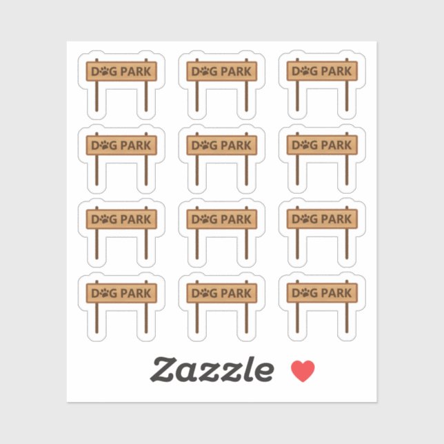 Dog Park Training Reminder Calendar Bujo Planner Sticker (Sheet)