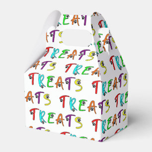 Dog Party Custom Treat Text Favor Boxes