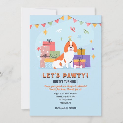 Dog Party Invitation