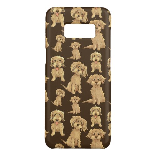 Dog Pattern Brown labradoodle goldendoodle Case_Mate Samsung Galaxy S8 Case