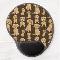 Dog Pattern Brown labradoodle goldendoodle