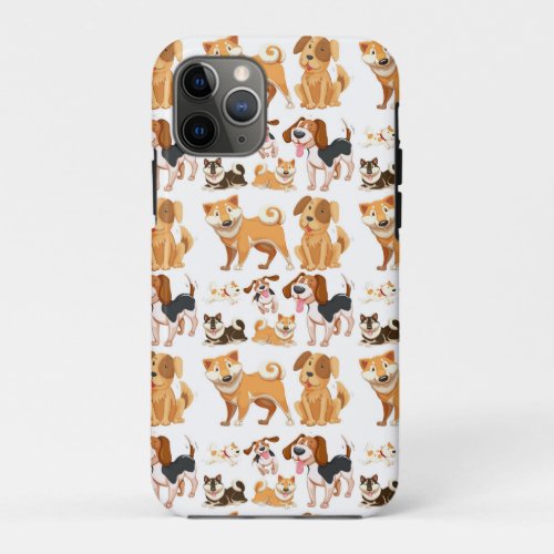 Dog Pattern iPhone 11 Pro Case
