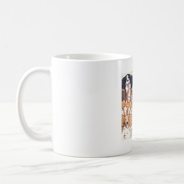 Dog pattern Magic Coffee Mug (Left)