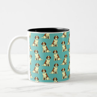 dog pattern Two-Tone coffee mug