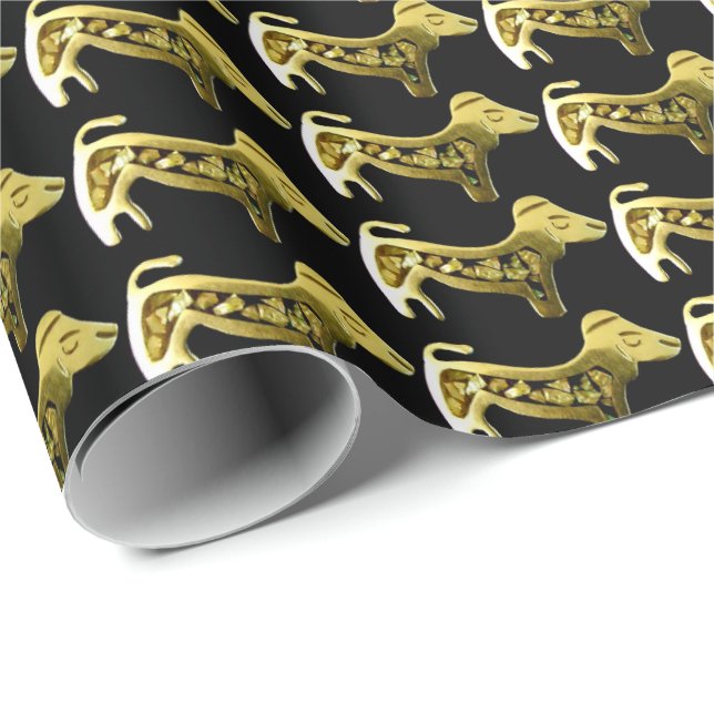 Dog Pattern Wrapping Paper (Roll Corner)