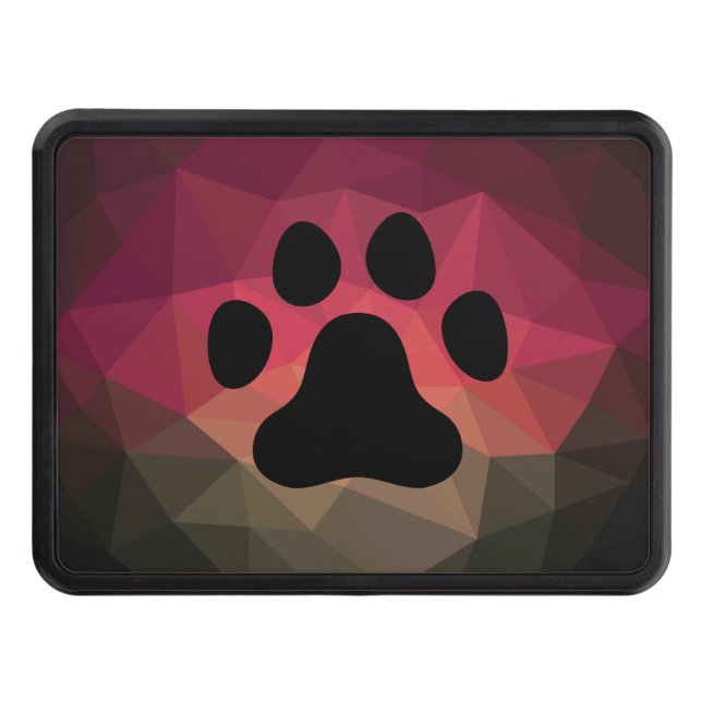 Dog paw, animal footprint, cat foot hitch cover (Front)