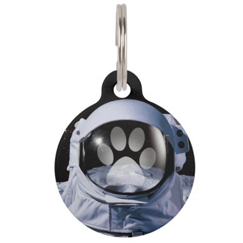 Dog Paw Astronaut Dog Tag _ Edit The Back