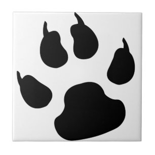 Dog Paw Ceramic Tile
