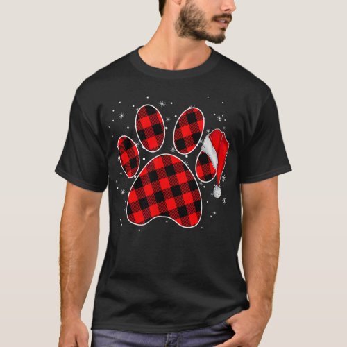 Dog Paw Christmas Pajamas For Family Matching Outf T_Shirt