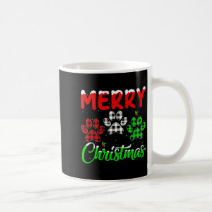 Dog Paw Christmas Pajamas Puppy Dog Lover Xmas Coffee Mug