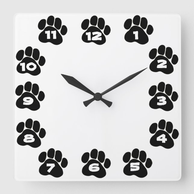 Dog Paw Clock (Front)