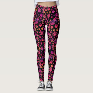 Dog Paw colorful Leggings