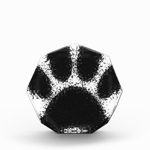 Dog Paw Drawing Acrylic Award