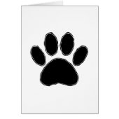 Dog Paw Drawing In Black (Front)