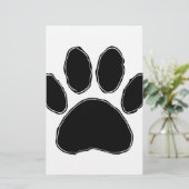 Dog Paw Drawing In Black (Standing Front)