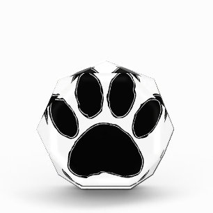 Dog Paw Drawing In Black Award