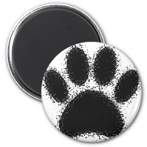 Dog Paw Drawing Magnet