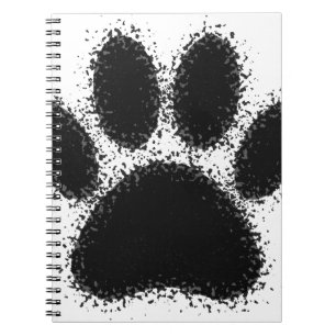 Dog Paw Drawing Notebook