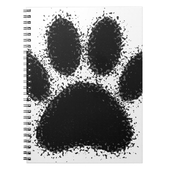 Dog Paw Drawing Notebook (Front)