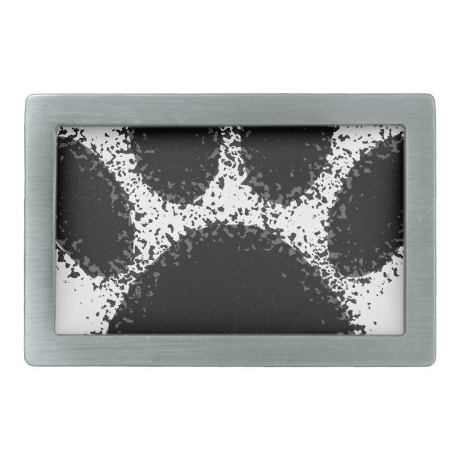 Dog Paw Drawing Rectangular Belt Buckle (Front)
