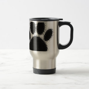 Dog Paw Drawing Travel Mug