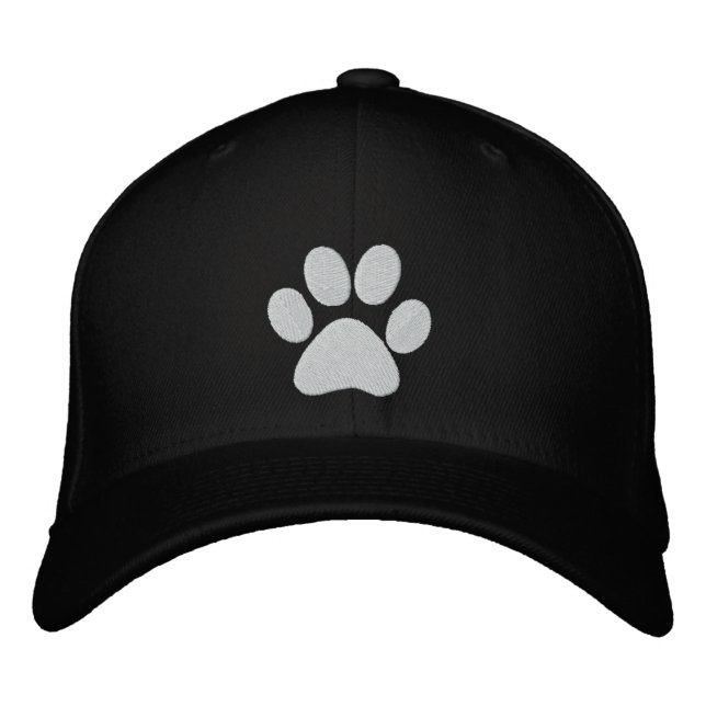 Dog Paw Embroidered Cap (Front)